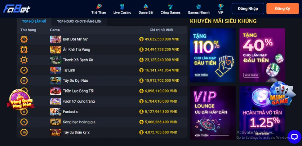 Sảnh casino trực tuyến Win96 Win với các dealer chuyên nghiệp